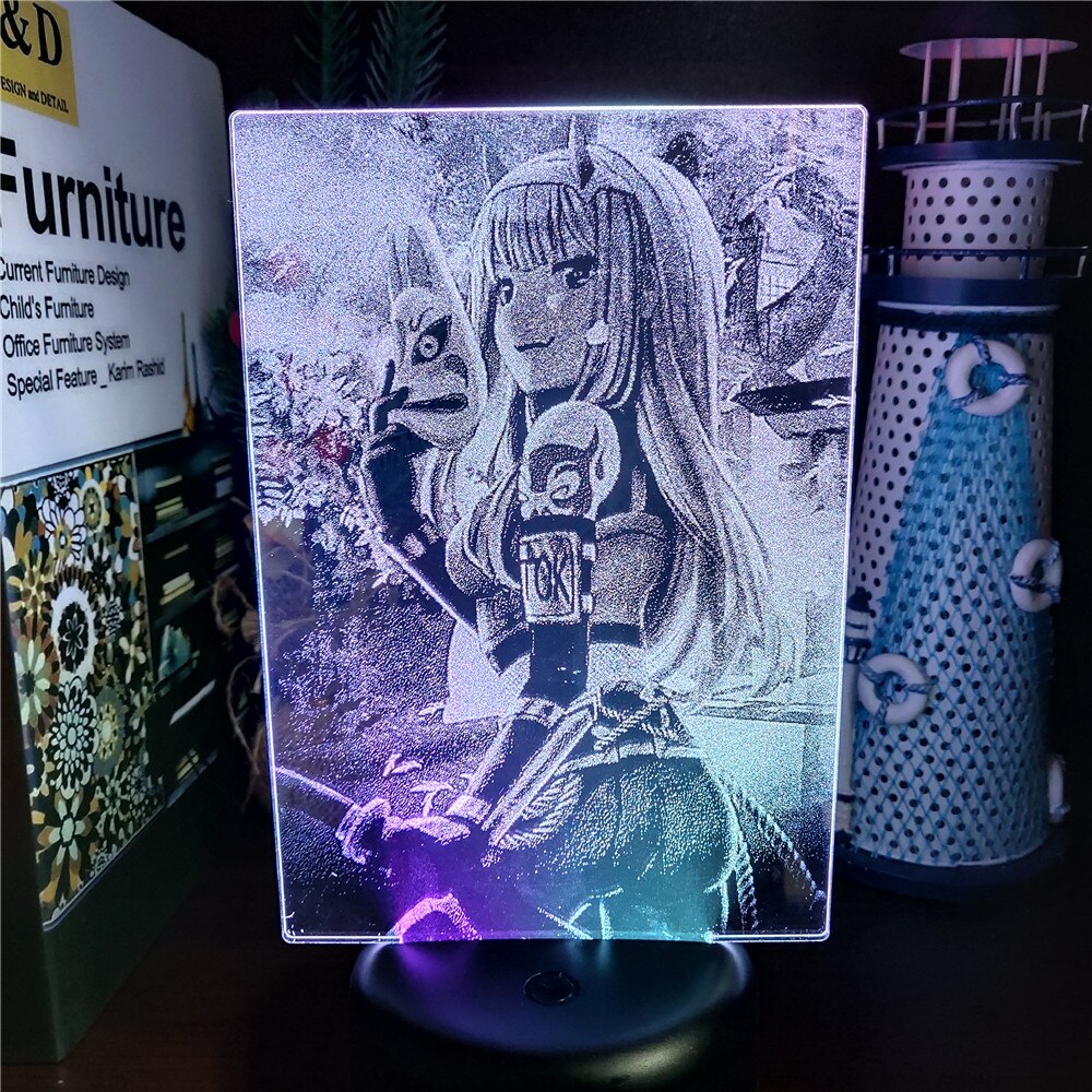 FranXX zero two 3D LED ߰  Anime Lamp Illusi..